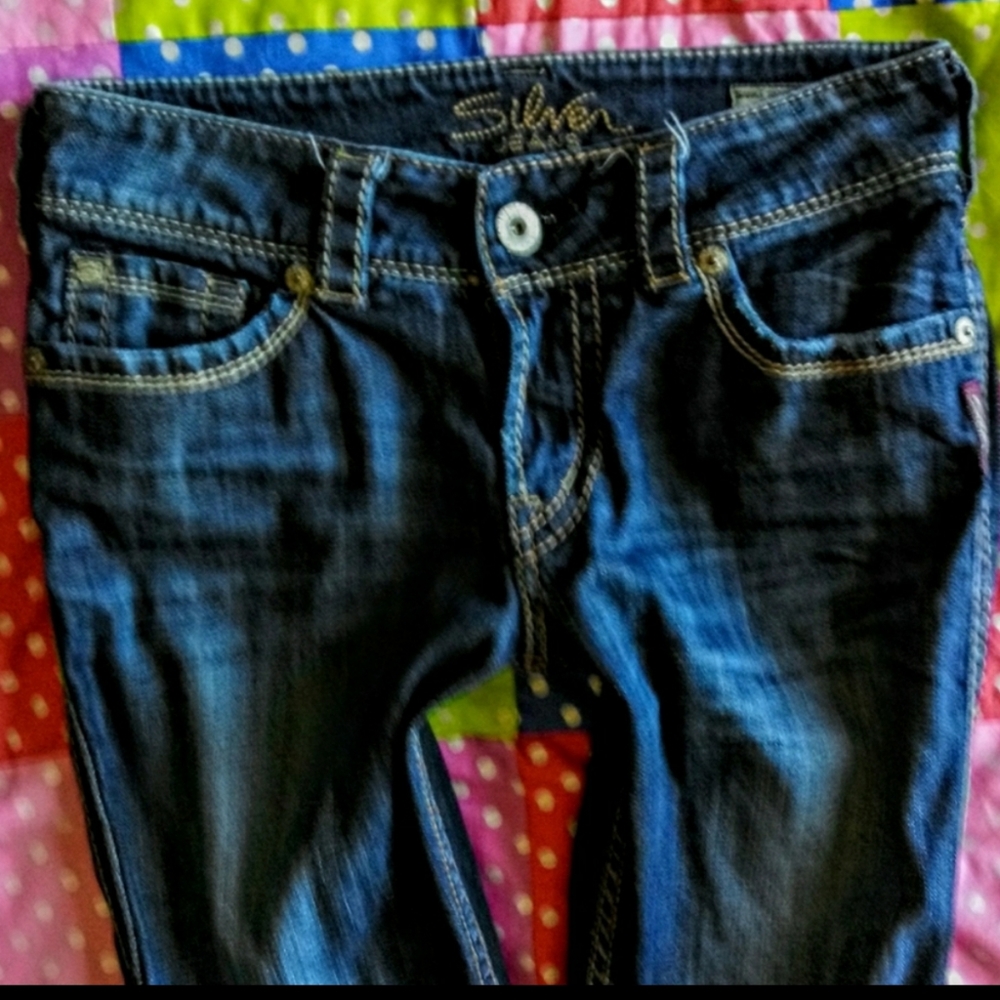 Silver Jeans Size 28 Suki Skinny Leg Capri - Picture 6 of 13